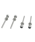 Must Have 4 Pieces RC Airplane Wheel Axles Steel Shafts With Nuts M8 Thread 5mm Shaft Diameter 45mm Length Landing Gear