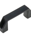 Black Plastic Cabinet Handles For Doors And Drawers With Three And A Half Inch Hole Center Spacing Built To Last Tough As Nails Four Point One By Zero Point Eight By One Point Five Inch Drawer Pulls For Cabinets Gates Garages Tool Boxes Eight Pack Quluxe