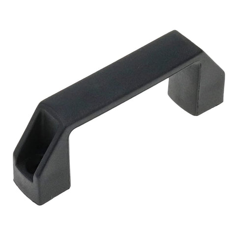 Black Plastic Cabinet Handles For Doors And Drawers With Three And A Half Inch Hole Center Spacing Built To Last Tough As Nails Four Point One By Zero Point Eight By One Point Five Inch Drawer Pulls For Cabinets Gates Garages Tool Boxes Eight Pack Quluxe