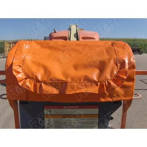 Kickass Heavy Duty Control Box Cover For JLG Boom Lift Gas Rig Weatherproof Vinyl covering operator station with zipper.