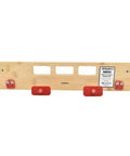 Four Pocket Mortising Template For Door Jamb Strikes And Deadbolts With A Durable Bamboo Carrier And Center Locators
