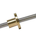 Ten Millimeter Stainless Steel Lead Screw Rod For 3D Printers And CNC Mills With Nut Trapezoidal Thread Length 100 To 1000 Millimeters Lead 2 3 4 8 10 12 Great For Stepper Motors And Home Built Projects