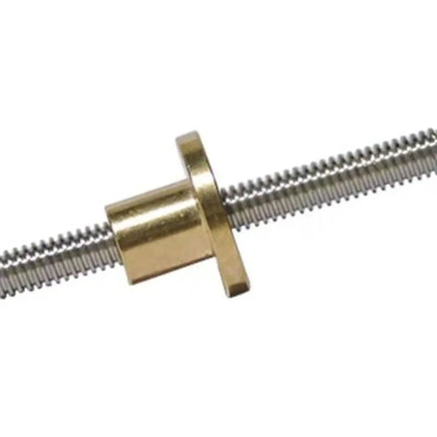 Ten Millimeter Stainless Steel Lead Screw Rod For 3D Printers And CNC Mills With Nut Trapezoidal Thread Length 100 To 1000 Millimeters Lead 2 3 4 8 10 12 Great For Stepper Motors And Home Built Projects