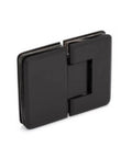 Alt Tag: Heavy Duty Adjustable 180 Degree Glass To Glass Hinge in Oil Rubbed Bronze for frameless shower doors, close-up view.