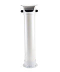 Vertical Espresso Grinder Waste Catcher Bin Three Piece Detachable Countertop Container with matte white finish and smooth design