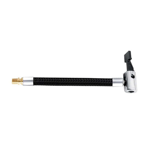 Universal Air Pump Hose Adapter Extension Tube For Car And Motorbike Tire Inflator Durable Flexible Locking Valve Connector Tool Kit, 20cm braided hose