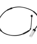 Front brake pad wear sensor cable with white connector, black insulated wire
