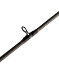 Detail of Ugly Tuff 8 Plus Spincast Rod And Reel Combo For Kids, Durable Graphite Fiberglass Build, with guide loop.