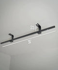 Garage Ceiling Tote Storage Rack With Adjustable Slide Rails For Four Bins installed on a ceiling, shown in black.