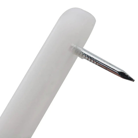 Close-up of 50 Pack Nail On Chair Sliders With Plastic Head For Hardwood Floors, PTFE Thick Pad Floor Protectors, Double Needle Pins
