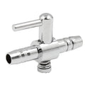 12 Pack Aquarium Air Flow Control Valves For Fish Tanks, Single Way Valve, Nickel Plated Copper, 5mm Outlet, Silver Tone, Compact 30x8x21mm