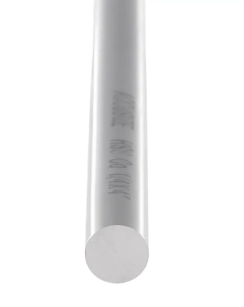 End view of One Quarter Inch M35 Cobalt Round Lathe Tool Bits Pack Of Ten For Beefy Heavy Duty Castings And Forgings Ground For Tough Cuts