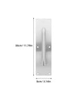 Stainless Steel Sliding Barn Door Pull Handle Set With Geometric Contemporary Look, Easy No Fuss Surface Mounted Installation, 2 Pack