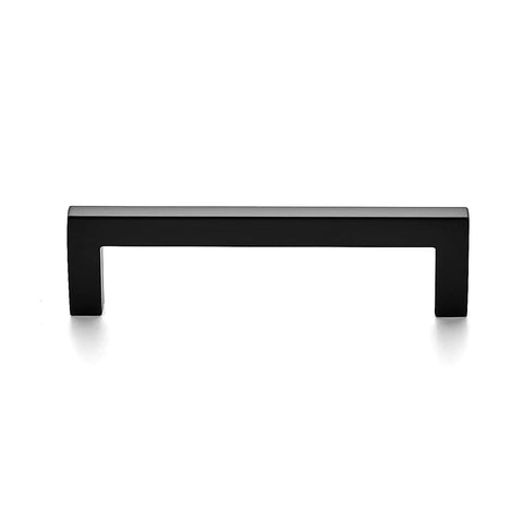Twenty Five Pack Solid Zinc Slim Square Bar Cabinet Pulls With Three And Three Quarters Inch Center To Center Matte Black Kitchen Drawer Handles