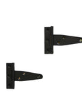 Heavy Duty T Shaped Door Hinges Set In 3 Inch 4 Inch And 6 Inch Sizes Includes 1 2 4 6 Piece Options Cold Rolled Steel With Black Finish
