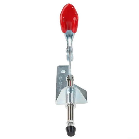 Heavy Duty Vertical Toggle Clamp For 90Kg Load, Galvanized Steel Body With Ergonomic Handle, Rock Solid Locking Mechanism, front view