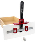 Ultimate Cabinet Jig Bundle For DIYers with jig measuring drawer placement on cabinet front panel