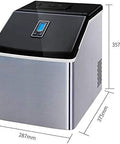 Portable Countertop Ice Maker That Whips Up Thirty Three Pounds Daily And Drops Fresh Cubes In Six To Eight Minutes Using Smart Infrared Sensors So You Can Bye Bye The Freezer Trays For Kitchen Or Bar, compact stainless steel design.