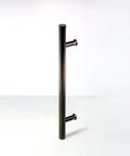 24 Inch Matte Black Stainless Steel One Sided Door Pull Handle for Wood Glass Metal Doors and Sliding Glass Shower Doors Modern