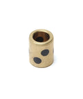 One Piece Heavy Duty Sleeve Bearing With 8Mm Bore 12Mm Outer Diameter For Ironclad Carbon Steel Copper Oilless Bushings, brass material.