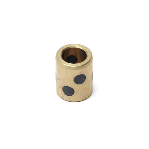 One Piece Heavy Duty Sleeve Bearing With 8Mm Bore 12Mm Outer Diameter For Ironclad Carbon Steel Copper Oilless Bushings, brass material.