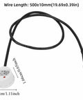 Non Touch Liquid Level Sensor 5 To 24V Wide Voltage For Airtight Containers with cable and dimensions visible