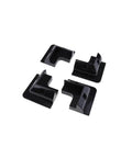 Top Shelf Abs Solar Panel Mounts Zero Drill Surface Install For Rvs Vans Trailers Boats Skoolies Campers White Includes Self Tapping Screws Built Tough Ready To Roll black mounting brackets set for drill-free solar panel installation.