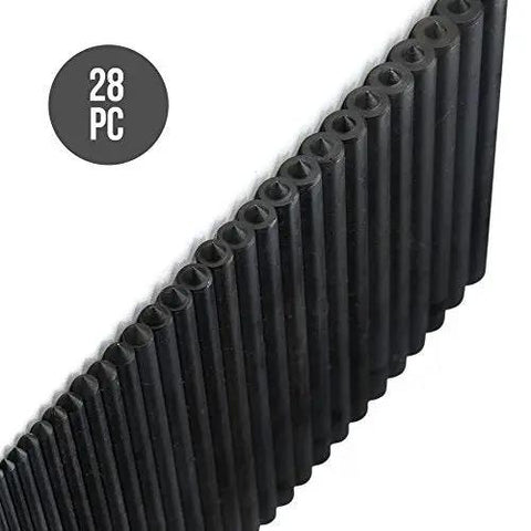Transfer Punch Set With Premium Heat Treated Alloy Steel Punches 28 Piece Hole Punch Kit Punch Sizes From Three Thirty Second Inch To One Half Inch Precision Center Transfer Tool For Accurate Holes displayed in size order.