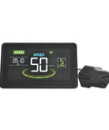 Ebike LCD Display Meter With 5 Pin Waterproof Connector For 48V Electric Bike Conversion Kit And Mountain Bike Control Panel With USB UART Backlit Dope Digital Readout For Easy Late Night Riding On 48V Ebikes And Mountain Bikes showing speed reading.
