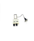 No Fuss Quick Swap Water Tank Pump Motor For Robot Vacuum Parts Top Shelf Replacement showing white motor with wires.
