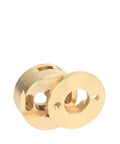 Upgrade Your Print Game With 2pcs 16mm Oldham Couplings For VzBoT And T8 Lead Screws To Slash Z Axis Wobble And Boost Smoothness On Hot Beds. Brass Oldham coupling for T8 lead screws, 16mm bore, shown on white background.