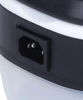 Close-up of the power socket on the Powerful Handheld Steam Cleaner with 6 Gear Settings and 2500W High Temperature Steam Up to 266F.