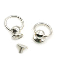 Kick Up Your Craft Game With 120 Zinc Alloy Silver Screwback Rivets And Pull Ring Studs, Featuring A Handy Mini Driver For Hella Durable Leather Bags Phones And Denim Fixes.
