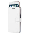Premium White Snap-On Cover For Danew Trace T-One Plus Two Super Clear HD Tempered Glass Screen Protectors ensuring perfect fit with card slot.