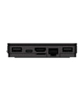 Dope Metal DIY Case2 In Piano Black For All VIMs Single Board Computer, Stainless Steel Shell With PVD Finish, rear port view