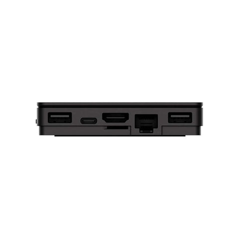 Dope Metal DIY Case2 In Piano Black For All VIMs Single Board Computer, Stainless Steel Shell With PVD Finish, rear port view