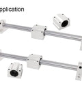 4 Pack SK16 Aluminum Linear Rod Rail Shaft Supports For 16mm Linear Motion Guides Ideal For CNC Machines And 3D Printers