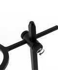 Close-up of adjustable arms on the Elevate Your Daily Grind With This Slick Adjustable Pour Over Coffee Stand and Aluminum Dual Filter Cup Holder.