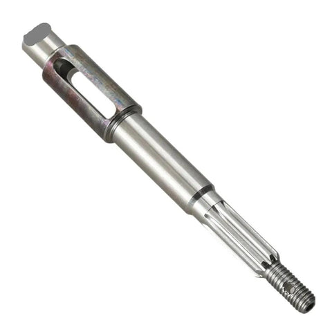 Solid 6EE-G5611 Outboard Propeller Shaft Fits F4-F5-F6 Models Fast Installation With Garage Tools Replaces Broken Shift Mechanisms Built Tough For Saltwater And Endless Boat Rides. metal outboard propeller shaft, threaded end view