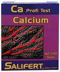 Hassle Free Aquarium Water Chemistry Test Kit No Sweat Alkalinity Calcium Magnesium Drop Analyzer box showing calcium test details.