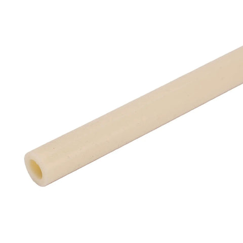 Six Pack Transfer Hoses For Soft Serve Ice Cream Machines, Pro Grade Food Safe Rubber Replacement Parts, HC138836 Compatible, Durable, Easy Maintenance For Cafes, Shops, And Ice Cream Stands, beige hose close-up