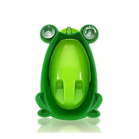 Heckin Cute Frog Potty Training Urinal For Boys With Funny Aiming Target And Super Suction Cup Mount Easy Clean Removable Bowl Adjustable Height Straight Up Great For Little Dudes