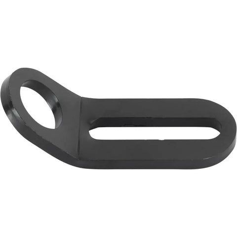 Heavy Duty Steel Heim Joint Support Bracket Offers A Clean 45 Degree Angled Mount, single piece, black, for steering rigs.