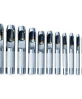 Harden Pro Hollow Hole Punch Set 12 Piece Heavy Duty CRV Steel Punch Tools With Zipper Case For Leather Gasket Fabric Rubber Vinyl Sizes