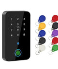Beefed Up IP67 Waterproof Fingerprint Access Control System With Bluetooth App Unlock NFC RFID Card Reader Digital Keypad And 10 Keychains