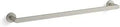 Composed 24 Inch Towel Bar With Vibrant Brushed Nickel Finish Brass And Zinc Construction Easy Install Hardware Included