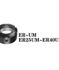 Heavy Duty ER25 ER32 ER40 Collet Nut For Engraving Machine And Lathe With Solid Clamping Power To Stop Tools From Loosening Or Breaking During Tough Milling Jobs Made From Premium Black 40CrMnTi Steel In 32xM40x1.5 Size