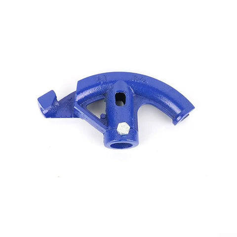 Manually Operated Steel Pipe Bender For Copper Aluminum Conduit Tube Bending Tool With Ergonomic Grip showing blue metal bender head for tube sizes 16mm to 32mm.