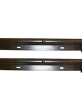 Straight Mud Flap Hanger Kit With 30 Inch Spring Loaded Hanger For Semi Rigs, Aluminum Plate, And 24x24 Black Rubber Mud Flap, Replaces OEM 649B-SL, 1-1-8 Inch Bolt Pattern