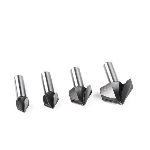 Super Sharp 90 Degree Chamfer Router Bit With Tungsten Carbide Tip For Precision V Groove Engraving Jobs On Wood Or Plastic Plus 6mm Shank Size for heavy duty milling